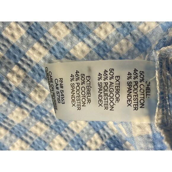 Calvin Klein Women’s Blue Gingham  Sleeveless Front Knot Midi Dress size 10 NWT - Picture 7 of 10